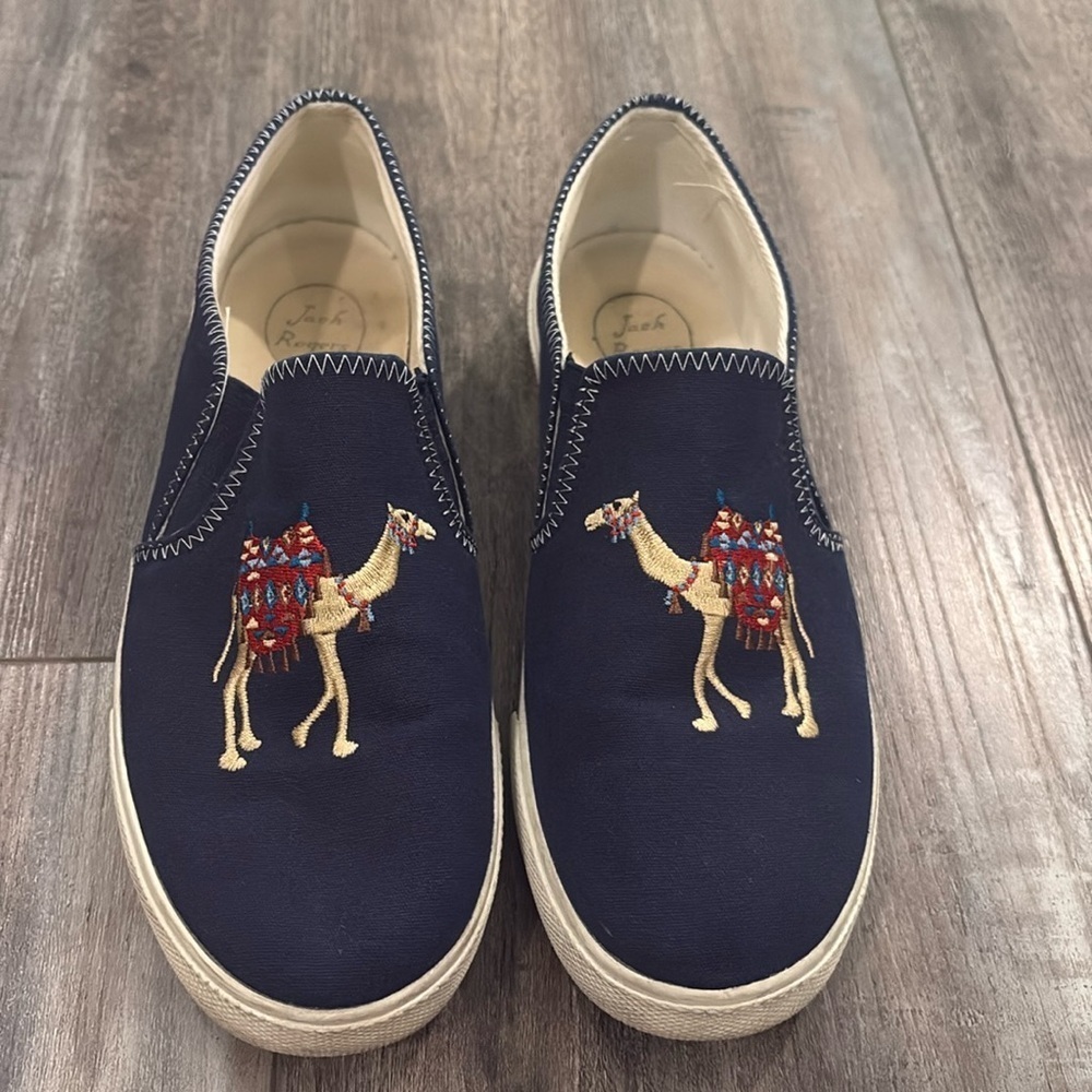 Jack Rogers camel slip on sneakers size 9